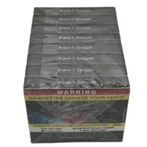 Bravo 1 Smooth King Size Cigarettes Carton 25pk